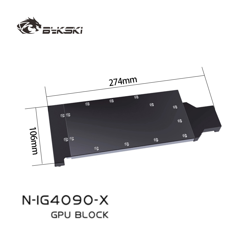 Rtx 4090 Water Block - Blocco acqua per GPU Bykski per